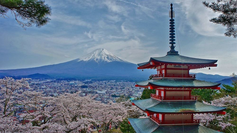 Pagoda Chūreitō i Fuji